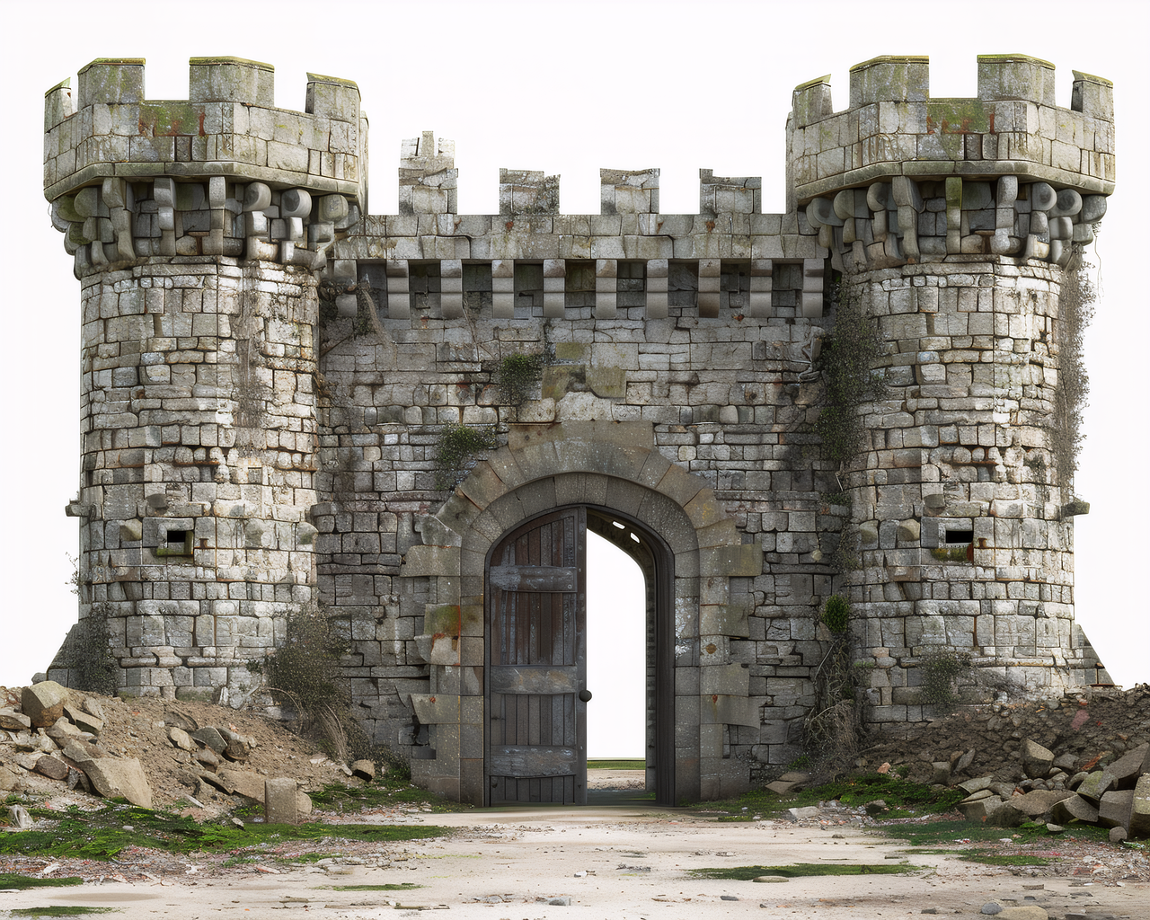 Castle concept art used as the source image